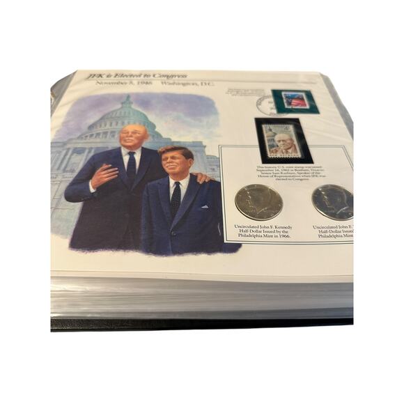 Postal Commemorative Society JFK Uncirculated US Half-Dollar Collection Set - Picture 7 of 10